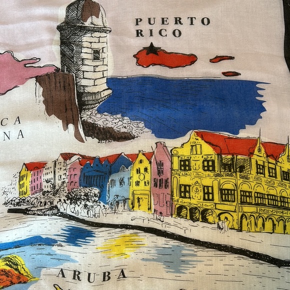 VINTAGE Caribbean Travel Wrap - Picture 6 of 9